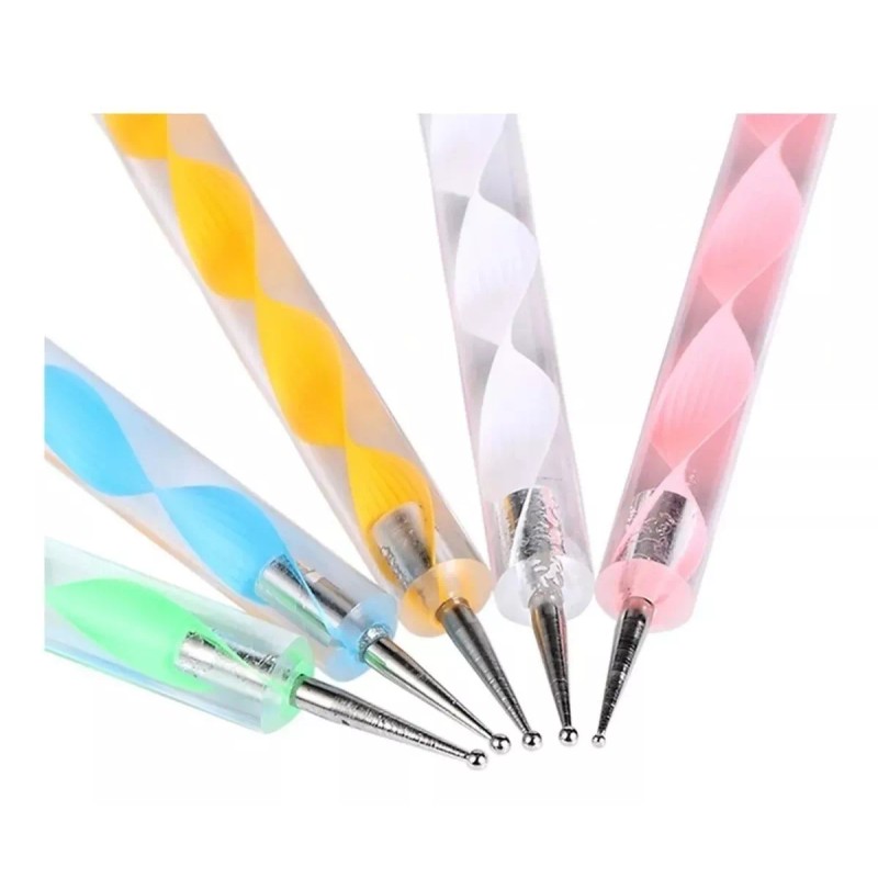 Mussa 5 Punteros Dobles Para Manicura Y Decoración De Uñas