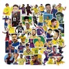 Neymar Futbol 50 Calcomanias Stickers Pvc Contra Agua Brazil