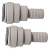 2pk 15mm Push Fit Pipe to 1/2" Hose Tail Barb