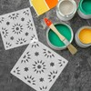 NAKLEO Aldeia Sun Geometric Star Triangle Modern Plastic Reusable Floor
