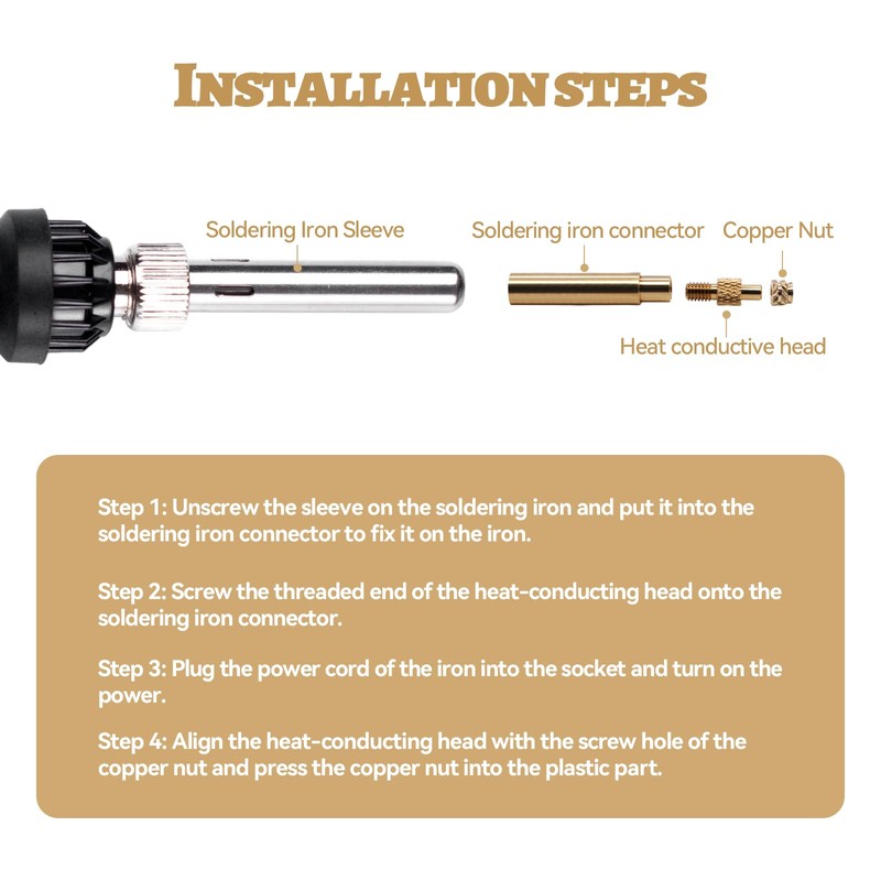 6-Piece Soldering Iron Melting Aid Set, Universal 936 Soldering Iron