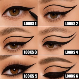 Waterproof Liquid Eyeliner Pen, Smudge-Proof Long-Lasting Formula with Ultra-Fine Tip for Precise Application, Quick-Dry Highly-Pigmented Color, Ideal for Bold Eye Makeup – Classic Black