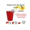 Plastic Cups – Red Disposable Cups 12oz(50 Pcs) - Red