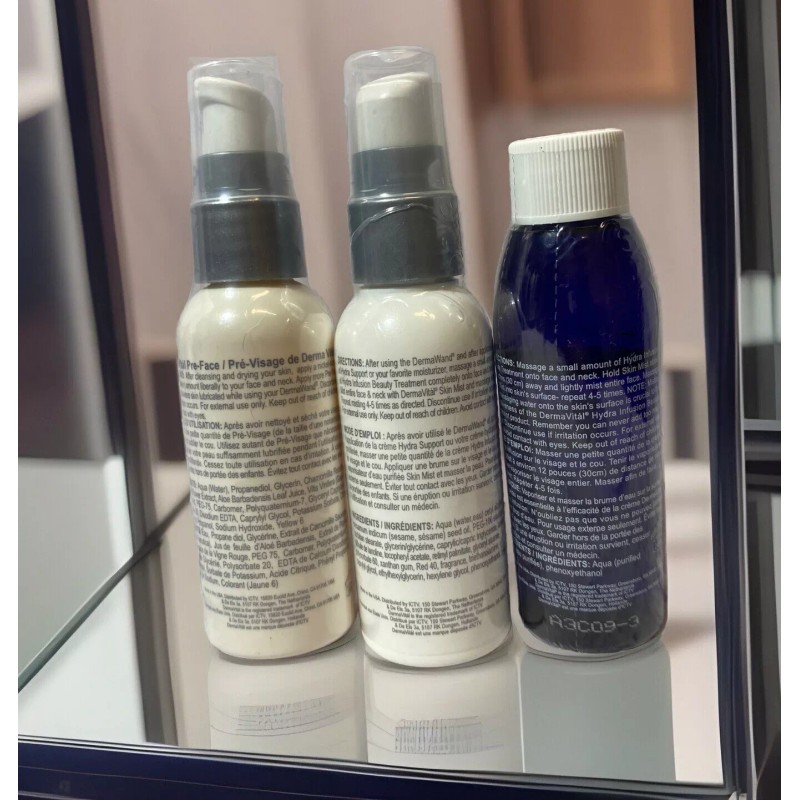 Derma Vital, 3pc Set, Pre-Face Treatment, Hydra Infusion, Skin Mist,