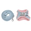 Cat Vest Harnesses and Leash Color Blocked Reflective Adjustable Escape