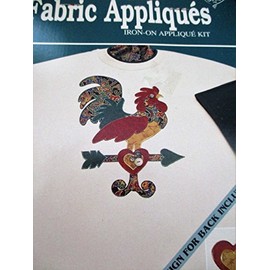 Weather Vane Rooster Fabric Iron-On Applique Kit
