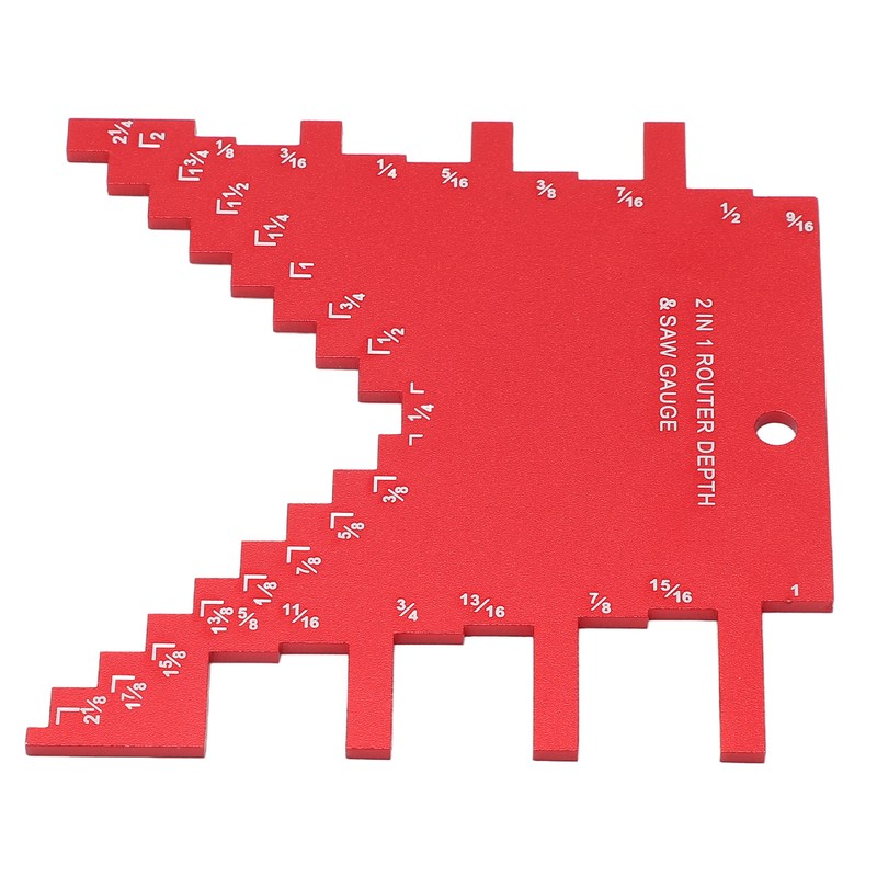 Step Depth Gauge 2 in 1 Aluminum Alloy Accurate Laser