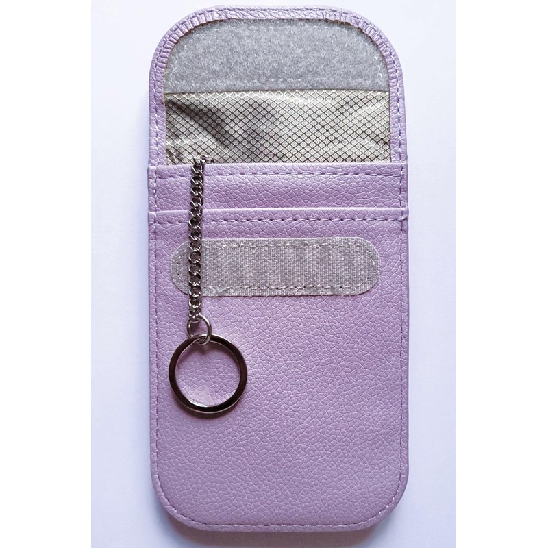 RFID Signal Blocker Faraday Pouch for Car Keys, Premium PU