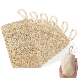 Luffa Schwamm, 6 Stücke Luffa Schwamm Natürliche, Natürliche Luffa Peeling Biologisch abbaubare LuffSchwämme für Körperpflege, Dusche, Küche Scrubber und Luffa Seife