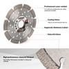 Casaverde 5" Segment Diamond Blade Granite Blade for Cutting Stone,Marble,Granite,Brick,Masonry,Concrete