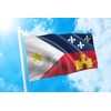 DMSE Ethnic Louisiana Acadiana Flag 3X5Ft Foot 100% Polyester 100D
