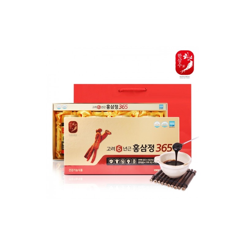 Hansamsu Goryeo 6-Year-Old Red Ginseng Extract 365, 240g 4 Bottles