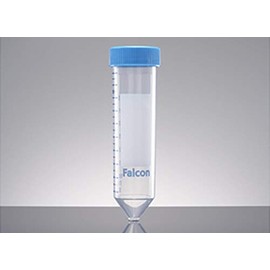 CORNING 352099 Polystyrene Falcon Graduated Tube, 15 mL Capacity, 17 mm OD x 120 mm L, 1800 x g Maximum RCF, 50/Rack Packaging