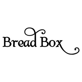 Black - Bread Box Vinyl Decal - 9w x 3h inches - Kitchen Breadbox Label - Die Cut Sticker