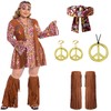 cuteDIY cuteDIY 70er Jahre Outfit Damen Hippie Kleid Damen Hippy