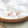 Philip Jones Rose Gold Plated Cross Charm Hoop Earrings