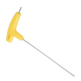 CoCud T-Handle Hex Wrench 3mm Hex Steel Metric T Key Wrench Yellow for Basic Home Repair and Machine Maintenance 1 Piece