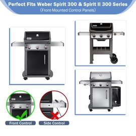 Criditpid Grill Replacement Parts for Weber GS4 Spirit 2 Grill Parts, 7636 Flavorizer Bars & 7638 Grill Grates Kit for Weber Spirit 300 and Spirit II 300 Series E310 E320 E330 S310 S320 S330 Grills.