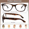 Soarea Bifocal Reading Glasses for Men Half Frame Metal Bifocals