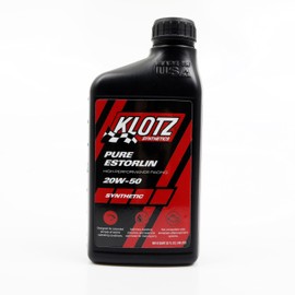 Klotz Pure Estorlin Racing Synthetic Engine Oil Lubricant 20W-50 | High-Performance Wear Protection & Friction modifying Chemistry for Dedicated Racecars – KE-950, 1 Quart