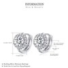 Moissanite Hoop Earrings for Women,0.6ct/1ct/2ct Moissanite Earrings,925 Sterling Silver Earrings