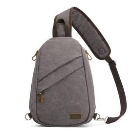 S-ZONE RFID Crossbody Sling Backpack Water Resistant Canvas Men Shoulder Chest Bag Medium Women Unisex