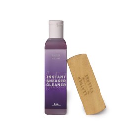 LEATHER VILLAGE Shoe Cleaner Kit with Bottle and Brush - 8oz Available in Lavender Fragrance | All-Natural, Chemical-Free Formula | Safe for Nubuck, Canvas, Suede, and Mesh Shoes