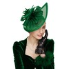 Gionforsy Fascinators Hat Flower Tea Party Hats for Women Feather