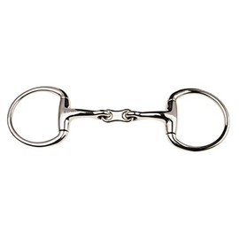 JP Korsteel Stainless Steel French Link Eggbutt Snaffle Bit, 5"