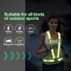 2 Packs Reflective Vest Running Gear, High Visibility Reflective Running