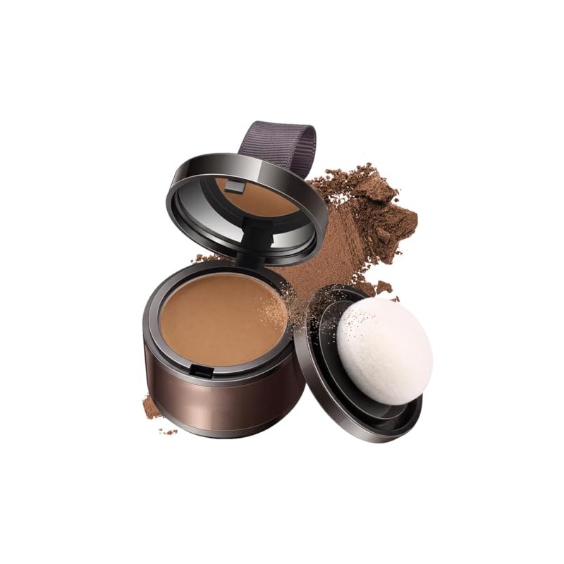 Hairline Sombra en Polvo para Cabello, Negro Marrón