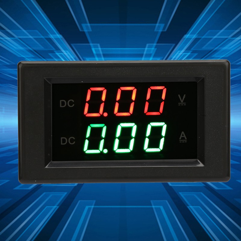 YB4835VA DC0~100V 20A Dual Display Integrated Voltage Ampere Meter