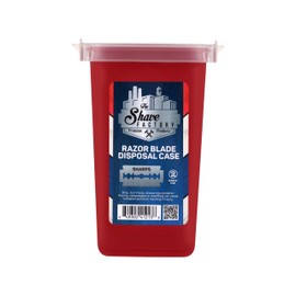 The Shave Factory Blade Disposal Case - Removing Used Razor Blades, Pen Needles and Sharp Objects Safe and Hygienic