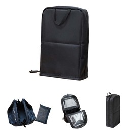 Makeup Pouch, Vertical Type, Large Capacity, With Dividers, Mesh Pouch, Portable, Freestanding, Makeup Pouch, Vanity, Cosmetic Pouch, Cosmetics Storage, Makeup Brush Holder, Lightweight, Zipper,