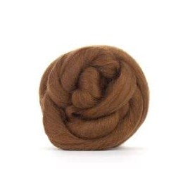 Medium Brown Merino Wool Roving/Tops - 50g. Yarn Great for Wet Felting/Needle Felting, and Hand Spinning Craft Projects.