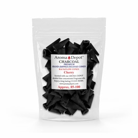 2'' Cherry Backflow Charcoal Incense Cones (Approx. 85-100)