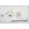 AK Toilet SEAT White Nylon Hinge Replacement Fixing Bolt Set