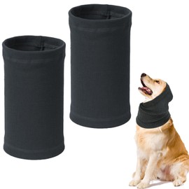 UILYNIU Pack of 2 Dog Snood, Ear Muffs for Dogs, Ear Protection Dog, Dog Ear Warmer, Dog Neck and Ear Warmer, Pet Ear Flap Head Wrap, Head Cover for Dogs, Ear Protection Dog Wind (Grey)