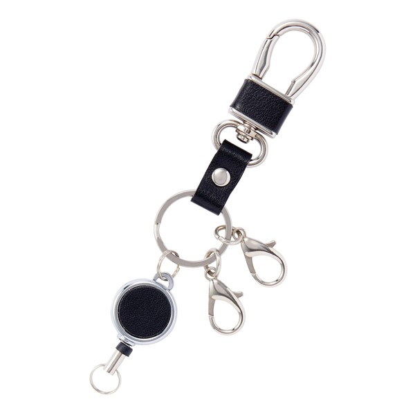 Raymay Fujii GLK1170B Key Chain Gloire with Reel Black