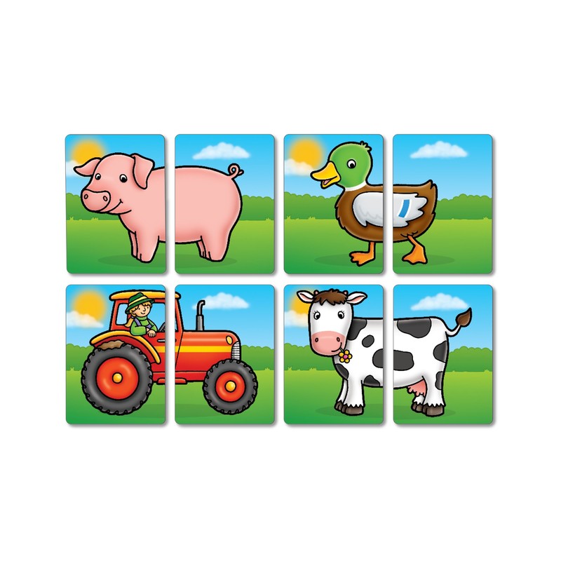 Orchard Toys Farmyard Heads and Tails Children's Game, Multi, One