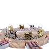 Mexican Train Dominoes Set Double 12 Color Dots with Wooden