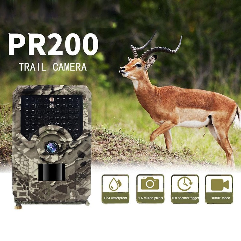 PR200 Pro 1080P Waterproof Trail Camera Hunting Camera with 49