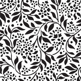 Creative Expressions Sam Poole-Forget Me Not Vines-Stencil, 15 x 15 cm