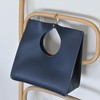 HOXIS Bolso de mano de piel sintética suave estilo minimalista
