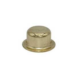 Creative Hobbies ELY6251 Brass Plated Steel Finials - 1/2 Inch Tall, Tapped 1/4-27 for Lamp Harp Tops - Perfect for Lamp Repair & DIY Projects | 6 Pack