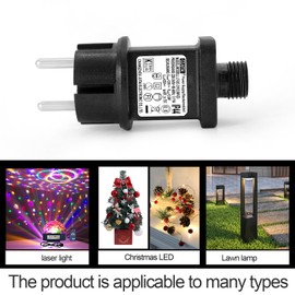 31V 3.6W LED Transformer CZJUTAI IP44 Power Supply for Christmas Lighting with Plug - EU Plug (Screw Base - Constant On - DC31V3.6W)