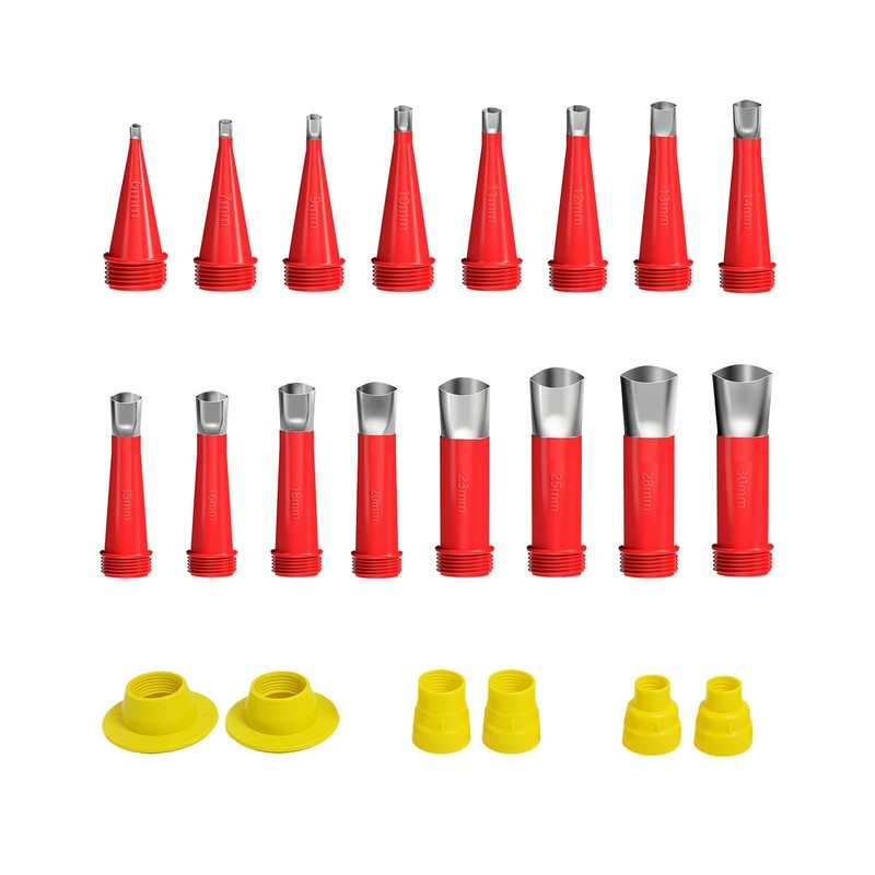 Caulking Tool Kit, Rubber Caulking Kit Reusable Caulking Nozzle Applicator