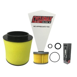 Cyclemax Tune Up Kit compatible with 2015-2020 Honda Pioneer 500 SXS with O-Rings and Spark Plugs