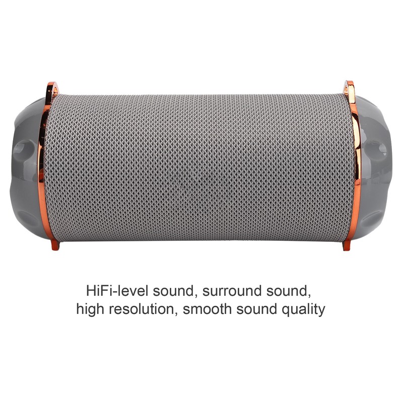 Bluetooth 5.0 Speaker Portable Flashlight Column TWS HiFi Stereo FM