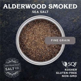 Alderwood Smoked Sea Salt - 2 lb. Bag Fine Grain by San Francisco Salt Company